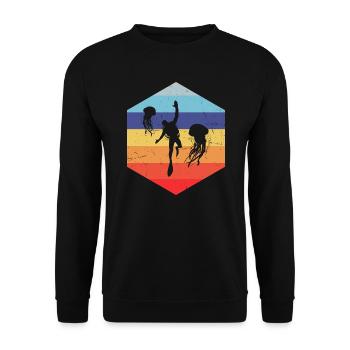 Plongée Hommes Femmes Plongée Sous-Marine Plongée - Sweat-shirt Unisexe - noir - Devant - Alina (178cm) & Michal (187cm)