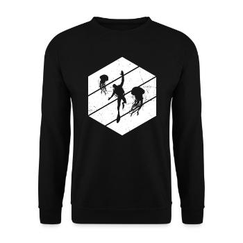Scuba Diver Diving Scuba Diving - Unisex Sweatshirt - black - Front - Alina (178cm) & Michal (187cm)