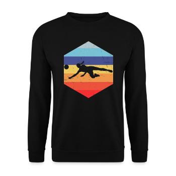 Volleyball Playing Volleyball Men's Volleyball - Unisex Sweatshirt - black - Front - Alina (178cm) & Michal (187cm)