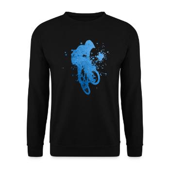 Femmes BMX cyclisme BMX garçons BMX vélo BMX - Sweat-shirt Unisexe - noir - Devant - Alina (178cm) & Michal (187cm)