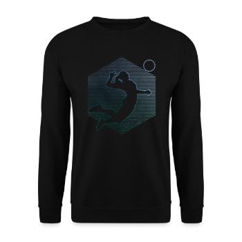Volleyball masculin volleyball volleyball volleyball - Sweat-shirt Unisexe - noir - Devant - Alina (178cm) & Michal (187cm)