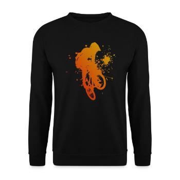 BMX BMX Vélo Cyclisme Hommes Femmes Vélo - Sweat-shirt Unisexe - noir - Devant - Alina (178cm) & Michal (187cm)