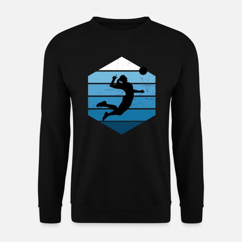 Volleyballspielen Volley Volleyball Volleyballer - Unisex Pullover - Schwarz