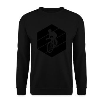 Vélo de route Femmes Vélo de route Hommes - Sweat-shirt Unisexe - noir - Devant - Alina (178cm) & Michal (187cm)