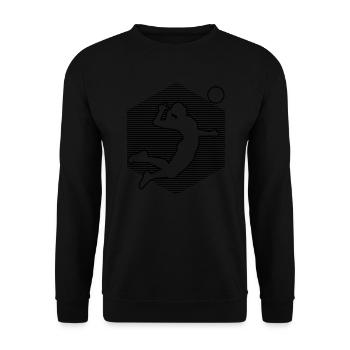 Women's volleyball volleyball - Unisex Sweatshirt - black - Front - Alina (178cm) & Michal (187cm)