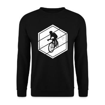 Road Bike Rennradfahrer Damen Rennradfahren - Unisex Pullover - Schwarz - Vorne - Alina (178cm) & Michal (187cm)
