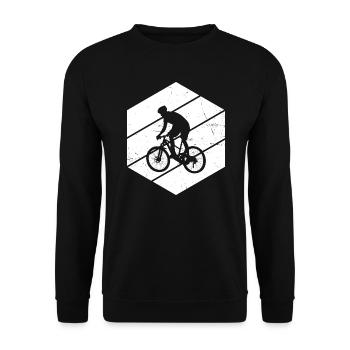 VTT Cyclisme VTT - Sweat-shirt Unisexe - noir - Devant - Alina (178cm) & Michal (187cm)