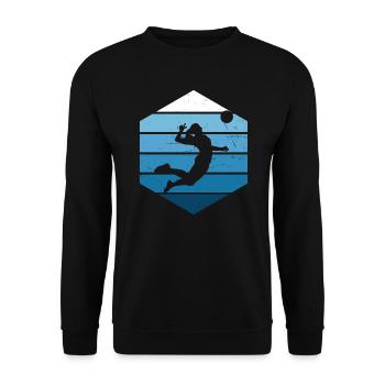 Volleyballer Volleyball Volleyballspielen - Sweat-shirt Unisexe - noir - Devant - Alina (178cm) & Michal (187cm)