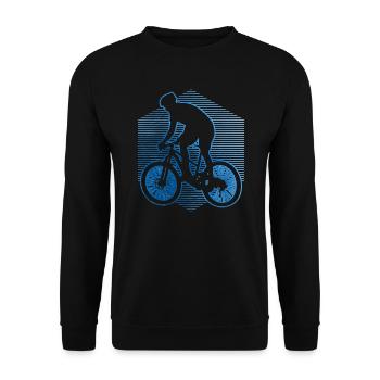 Cyclisme Femmes Hommes VTT Vélo de montagne - Sweat-shirt Unisexe - noir - Devant - Alina (178cm) & Michal (187cm)