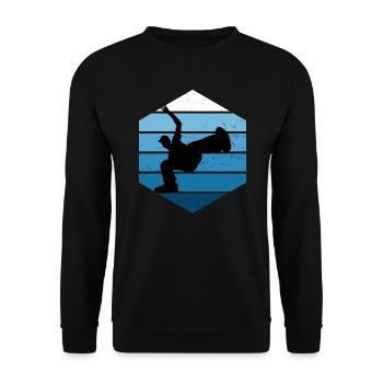 Hip Hop Breakdance Bboy Hiphop Femmes Bgirl - Sweat-shirt Unisexe - noir - Devant - Alina (178cm) & Michal (187cm)