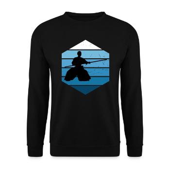 Kampfsport Aikido Herren Aikidoka Damen Martial Ar - Unisex Pullover - Schwarz - Vorne - Alina (178cm) & Michal (187cm)