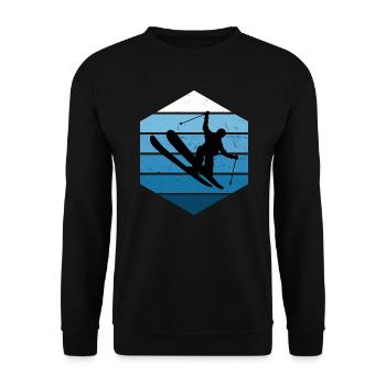 Ski Freestyle Slopestyle Freestyle Ski Men - Unisex Sweatshirt - black - Front - Alina (178cm) & Michal (187cm)