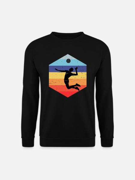 Volleyball Damen Volleyballspieler Volleyballer - Unisex Pullover - Schwarz