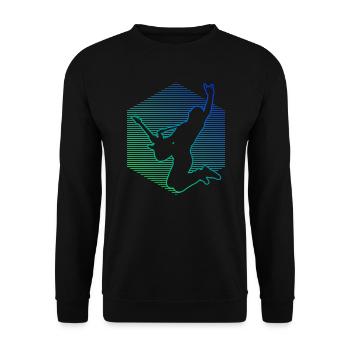 electronic guitar Egitarre Guitar akustische gitar - Unisex Pullover - Schwarz - Vorne - Alina (178cm) & Michal (187cm)