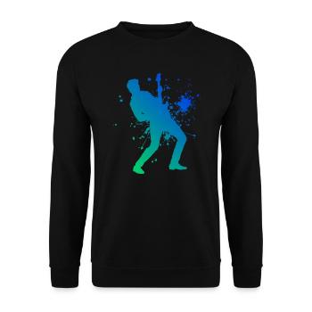 Egitarre electronic guitar Guitar E-gitarre - Unisex Pullover - Schwarz - Vorne - Alina (178cm) & Michal (187cm)