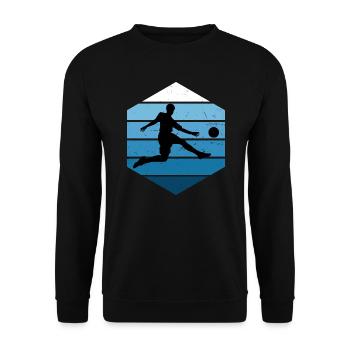 Football Game Women's Football Men's Football Games - Unisex Sweatshirt - black - Front - Alina (178cm) & Michal (187cm)