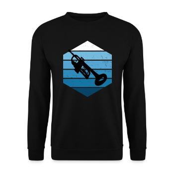 Trompette Femmes Jazz Trompette Spi - Sweat-shirt Unisexe - noir - Devant - Alina (178cm) & Michal (187cm)