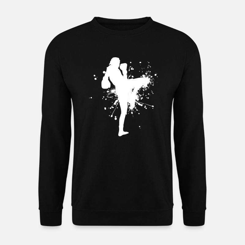 Thai Boxer Muay Thai Thai Boxing Men Thai Boxing - Unisex Sweatshirt - black