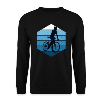 Road Bike Road Bike Men Road Bike Road Bike - Unisex Sweatshirt - black - Front - Alina (178cm) & Michal (187cm)