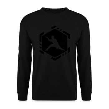 Damen Herren Kungfu Wushu Kampfsport Kung Fu - Unisex Pullover - Schwarz - Vorne - Alina (178cm) & Michal (187cm)