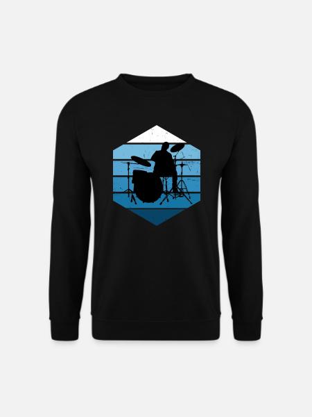 Drumming Women Drummer Men - Unisex Sweatshirt - black