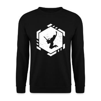 akustische gitarre Gitarre classical guitar - Unisex Pullover - Schwarz - Vorne - Alina (178cm) & Michal (187cm)