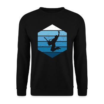 Guitare électrique Femmes Hommes Guitariste Guitariste - Sweat-shirt Unisexe - noir - Devant - Alina (178cm) & Michal (187cm)