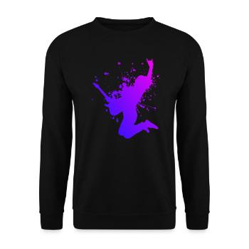 Electric guitar guitar player guitar classical guitar - Unisex Sweatshirt - black - Front - Alina (178cm) & Michal (187cm)