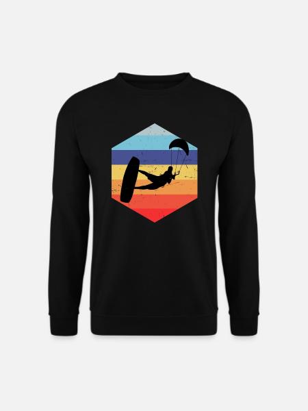Herren Kitesurfing Kitesurfer Kiten Kite - Unisex Pullover - Schwarz