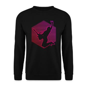 Guitar classical guitar Egitarre electronic guitar - Unisex Pullover - Schwarz - Vorne - Alina (178cm) & Michal (187cm)