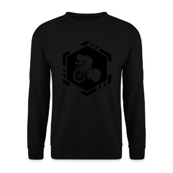 Roadbike Herren Rennradfahrer Rennradfahren - Unisex Pullover - Schwarz - Vorne - Alina (178cm) & Michal (187cm)