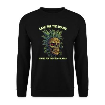 Pineapple Zombie - Unisex Sweatshirt - black - Front - Alina (178cm) & Michal (187cm)