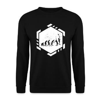 Paddle Tennis Femmes Paddle Court Hommes Paddle Tenn - Sweat-shirt Unisexe - noir - Devant - Alina (178cm) & Michal (187cm)