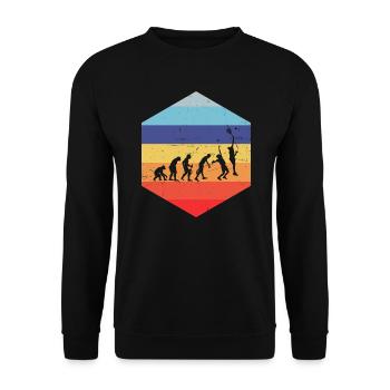 Paddle Paddle Tennis Paddle Court Women's Paddle Tenn - Unisex Sweatshirt - black - Front - Alina (178cm) & Michal (187cm)