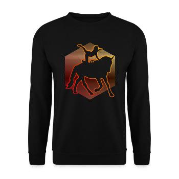 Kunstturnen auf dem Pferd Pferdeperformance - Unisex Pullover - Schwarz - Vorne - Alina (178cm) & Michal (187cm)