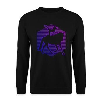 Team Vaulting Equestrian Arts Men's Artistic Gymnastics on d - Unisex Sweatshirt - black - Front - Alina (178cm) & Michal (187cm)