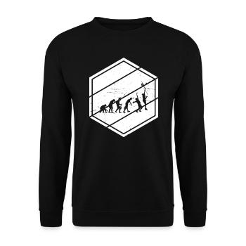 Paddle Tennis Paddle Raquette Paddle Homme - Sweat-shirt Unisexe - noir - Devant - Alina (178cm) & Michal (187cm)