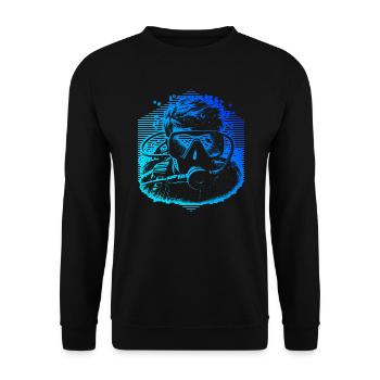 Scuba Diver Plongeur Homme Scuba Diver - Sweat-shirt Unisexe - noir - Devant - Alina (178cm) & Michal (187cm)
