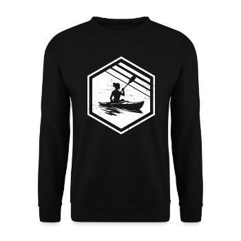 Kayak Kayak Femme Canoë Kayak Homme - Sweat-shirt Unisexe - noir - Devant - Alina (178cm) & Michal (187cm)