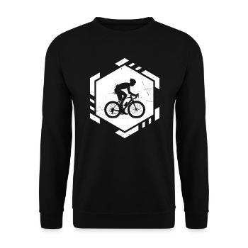 Road Bike Road Bike Road Bike Road Cyclist Women - Unisex Sweatshirt - black - Front - Alina (178cm) & Michal (187cm)