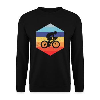 Road Cyclists Road Cycling Men's Road Bike - Unisex Sweatshirt - black - Front - Alina (178cm) & Michal (187cm)