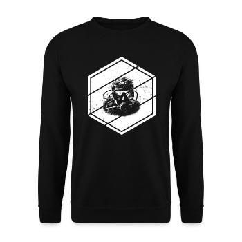 Scuba Diver Free Dive Women's Scuba Diver - Unisex Sweatshirt - black - Front - Alina (178cm) & Michal (187cm)