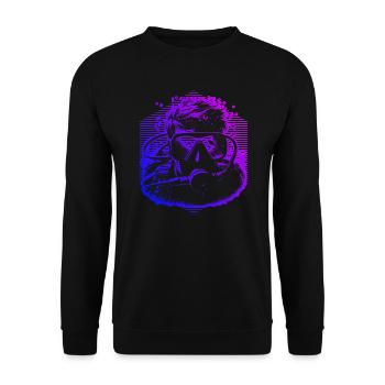 Free Dive Scuba Diving Diving Ladies Scuba Diving - Unisex Sweatshirt - black - Front - Alina (178cm) & Michal (187cm)