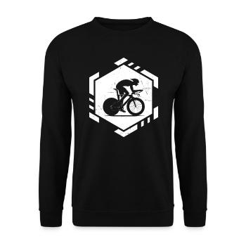 Femmes Vélo de route Hommes Vélo de route Vélo de route - Sweat-shirt Unisexe - noir - Devant - Alina (178cm) & Michal (187cm)
