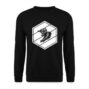 VTT Cyclisme Hommes VTT Cyclisme - Sweat-shirt Unisexe - noir - Devant - Alina (178cm) & Michal (187cm)