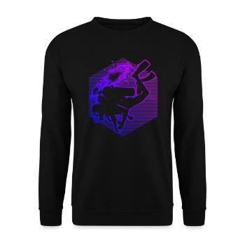 Diving Diver Scuba Diving Women Diving - Unisex Sweatshirt - black - Front - Alina (178cm) & Michal (187cm)