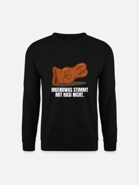 Schokoladenhase Ostern - Unisex Pullover - Schwarz