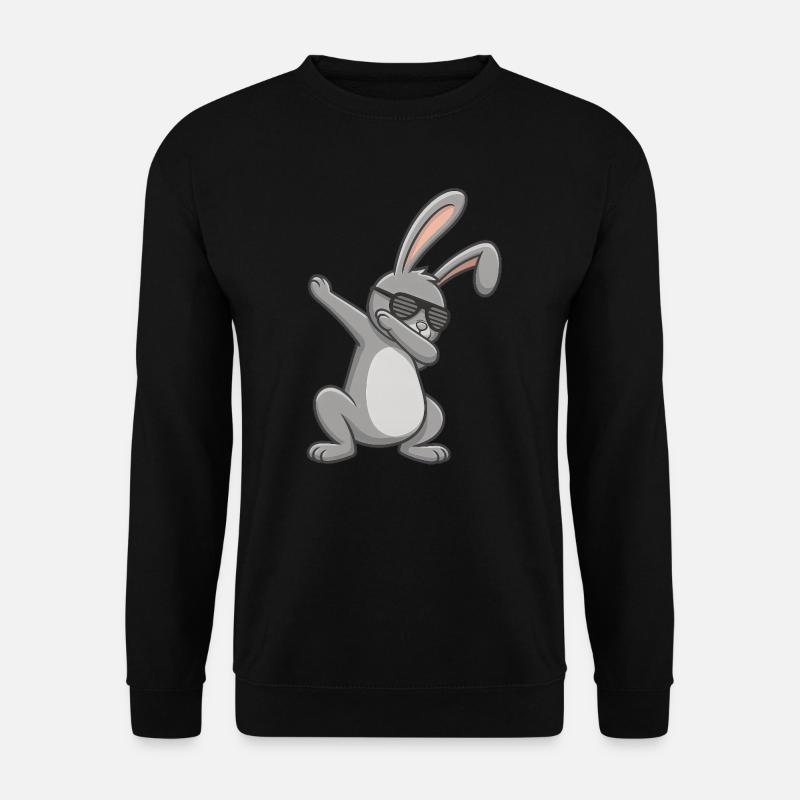 Lapin de Pâques Dab Pâques - Sweat-shirt Unisexe - noir