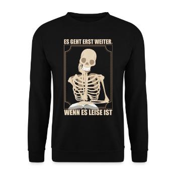 Lehrer lustiges Geschenk - Unisex Pullover - Schwarz - Vorne - Alina (178cm) & Michal (187cm)