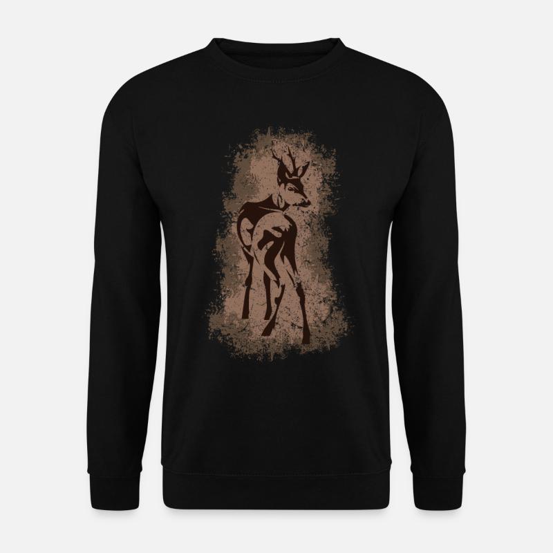 Hirsch - Unisex Pullover - Schwarz